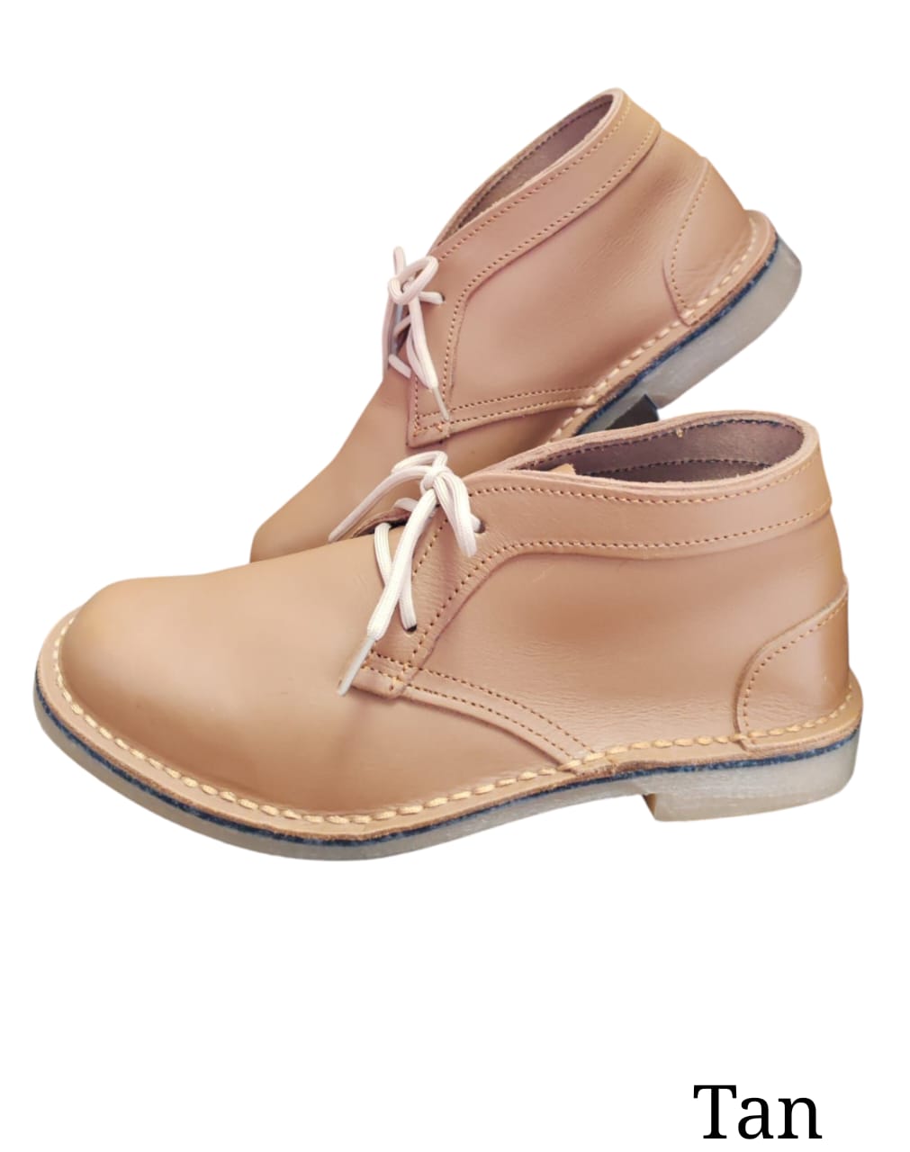 416 Mens Lace Up Vellies in Tan