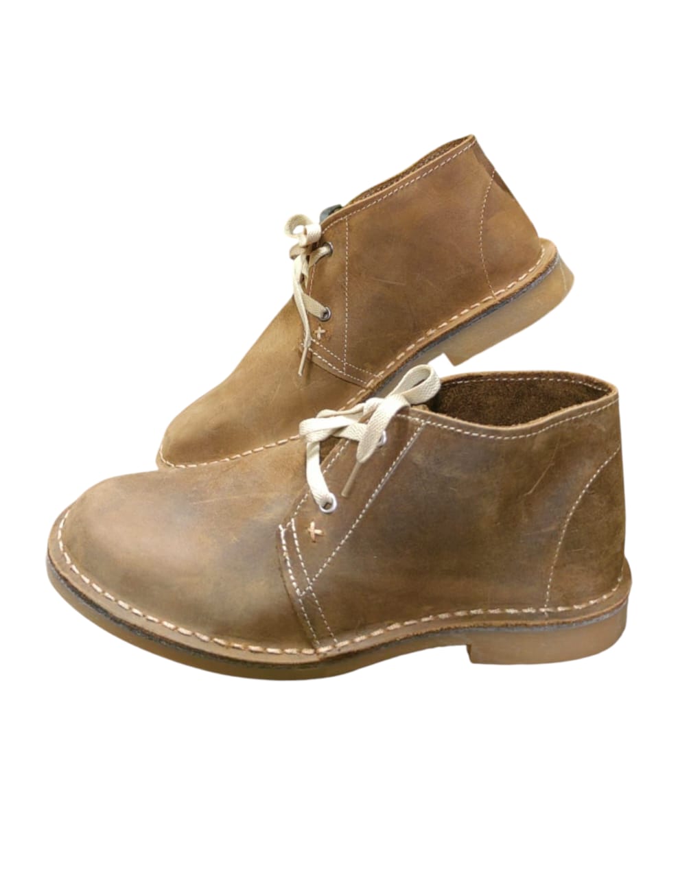 421B Lace Up Vellies in Dark Khaki