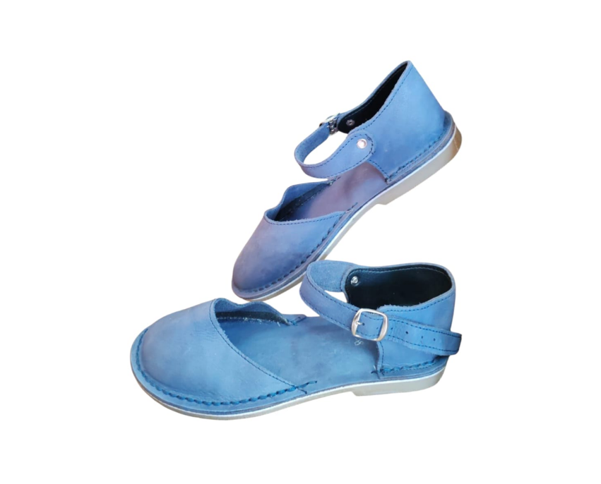 Ladies Leather Layla Madonna - Light Blue