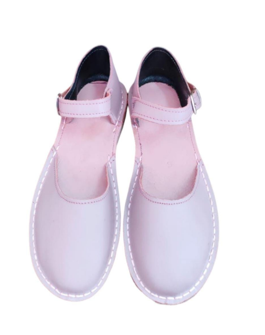 Ladies Leather Layla Madonna - Baby Pink