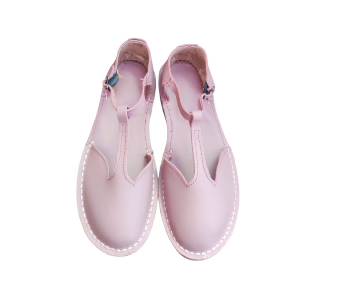 Ladies Leather Anika Baby Doll - Light Pink