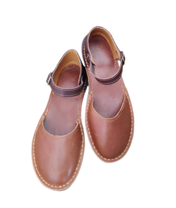 Ladies Leather Layla Madonna - Tan / Dark Tan