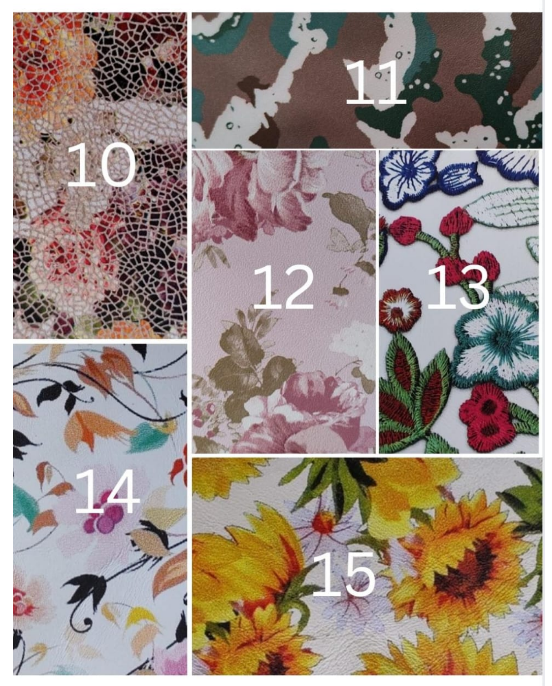 Printed Leather Colour Chart